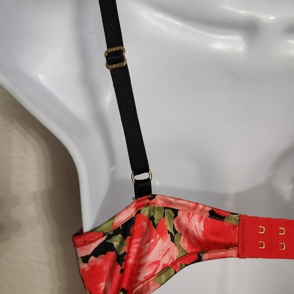 For Love And Lemons Floral Ruched Mini Dress Womens Size Small - Picture 10 of 14